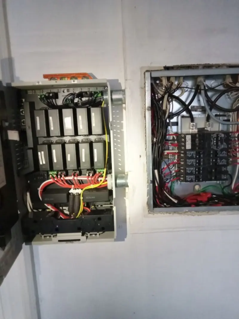 Electrical panel upgrade completed for Security Camera Wiring in Independent Hill